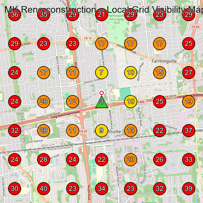 MK Reno construction GeoGrid visibility map for Construction Company in None